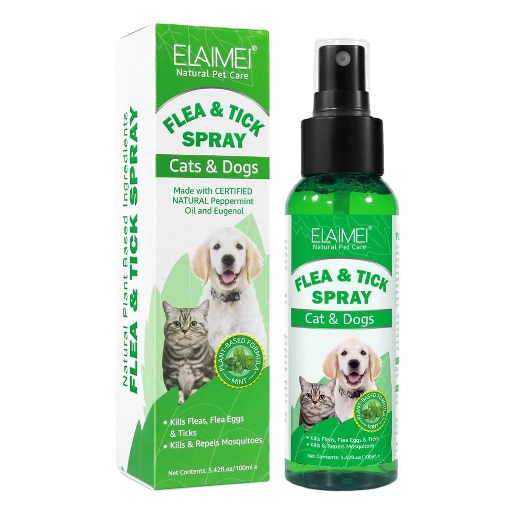 ELAIMEI Dogs Pet insect repellent spray antiinsect repellent external