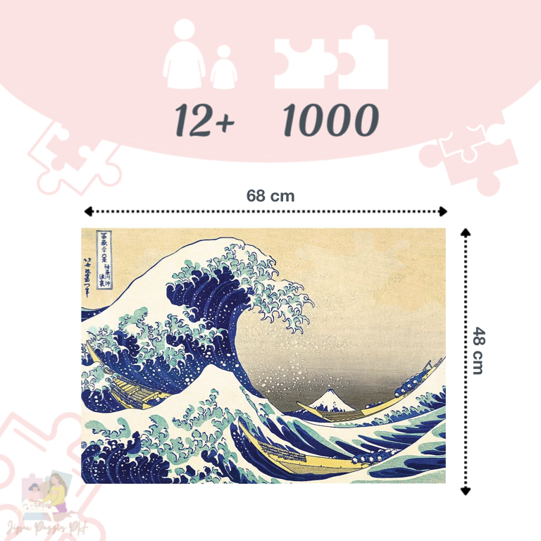 Puzzle 1000 pièces - La Grande Vague de Kanagawa Hokusai