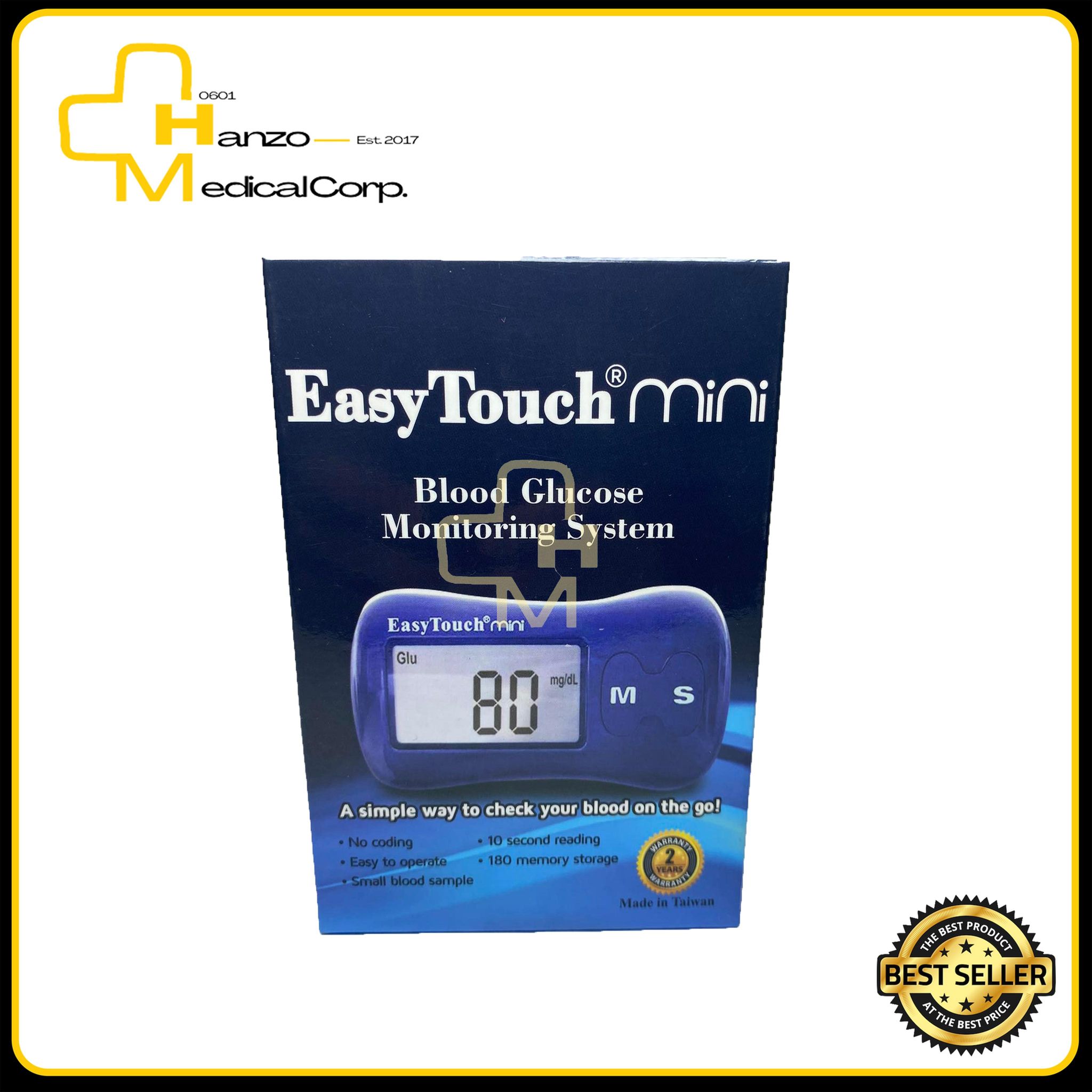 EASY TOUCH MINI BLOOD GLUCOSE MONITORING / Lazada PH