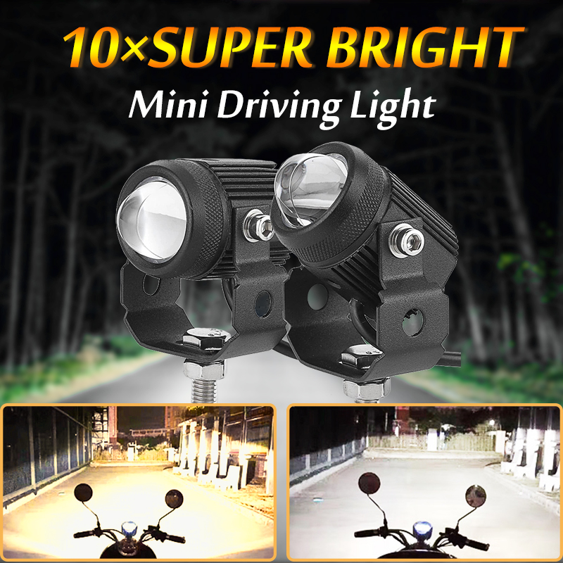 Motorcycle Mini Driving Light LED Fog Lights 20W Amber and White Projector  Lights 1.3 Auxiliary Spotlight, Compatible with Jeep E-Bike Pickup Truck  ATV UTV SUV Boat etc. | Lazada PH