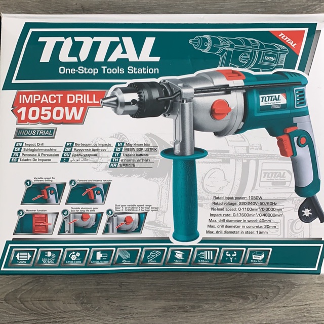 Total TG111165 Impact Drill 1050W | Lazada PH