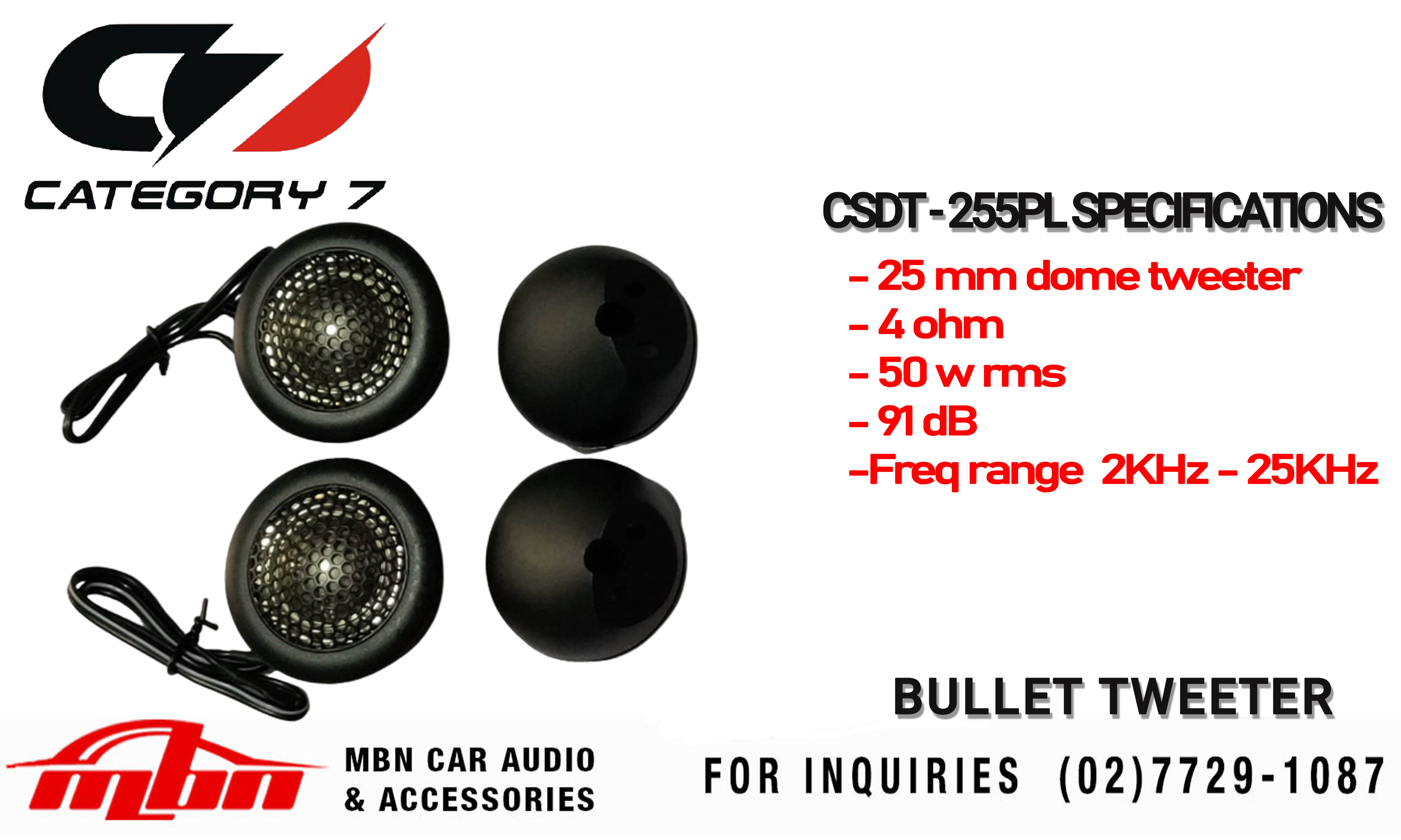 Universal High Effeciency Full Range Tweeter Dome Tweeter Category 7