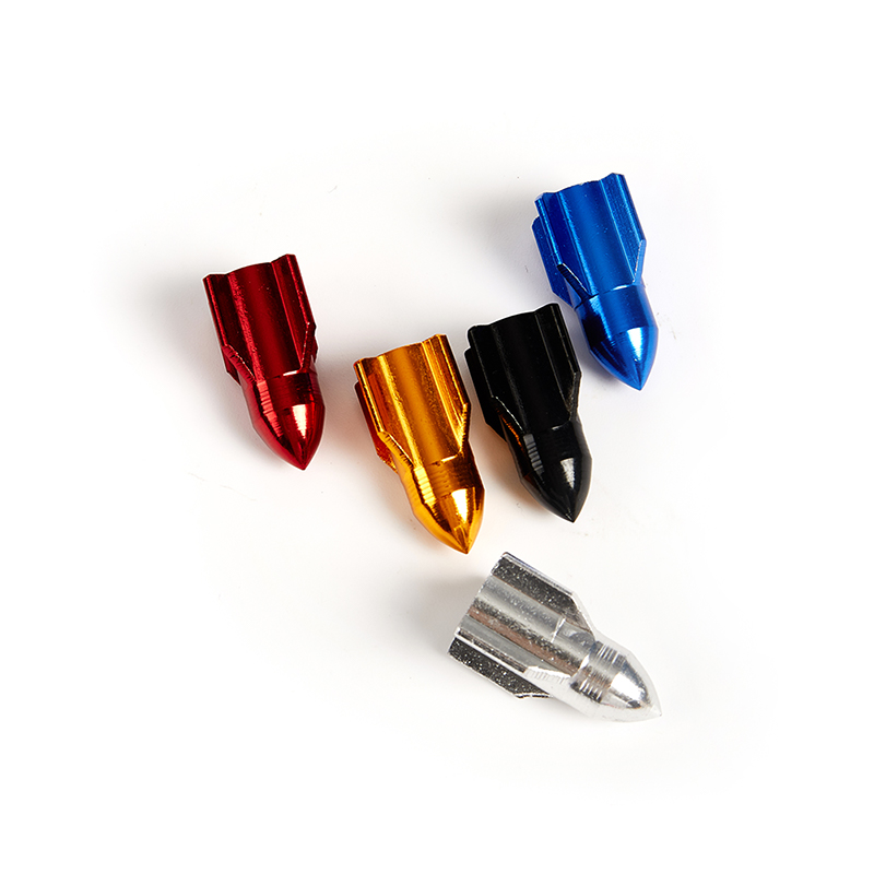 4 Pcs Rocket design Bike Valve Car Truck Air Port Cover Tire Rim Valve Caps MEIKEZHI ThaiPick