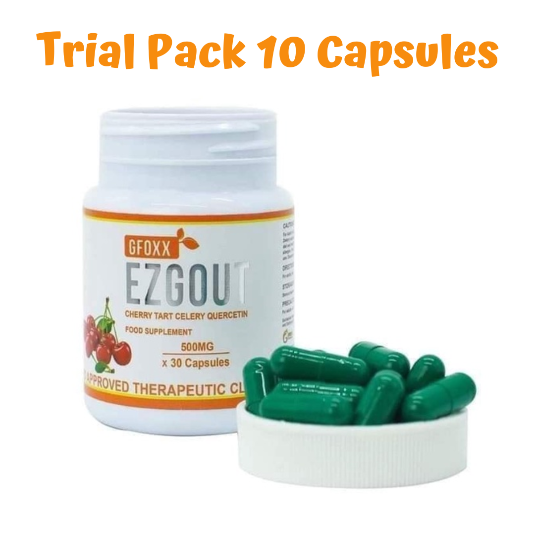 Gfoxx EZ Gout Cherry Tart Celery Quercetin Food Supplement 500mg