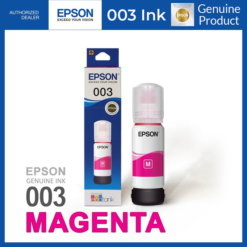 Epson 003 Black Cyan Magenta Yellow Ink Original L1110 L3110 L3116 L3150 L3156 L5190 Lazada Ph 2158