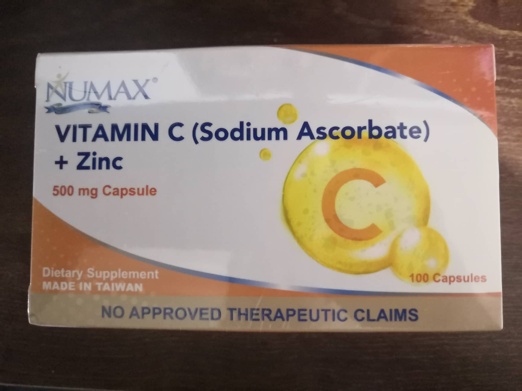 Numax Vitamin C (Sodium Ascorbate) + Zinc 500mg Lazada PH
