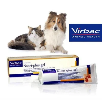 Virbac Nutri-plus Gel 120.5g, Vitamins Supplement Nutriplus Gel for Dogs and Cats
