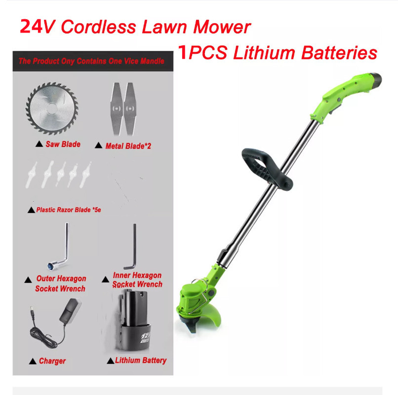 Cordless Lawn Mower Rechargeable Electric Grass Cutter with Lithium
