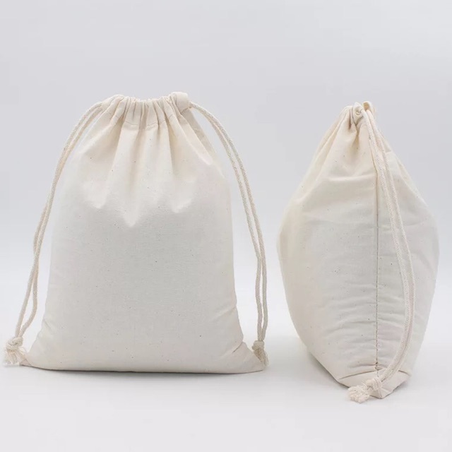 White Katsa Pouch String Bag Large Sack Plain Pouch Sling Bag | Lazada PH
