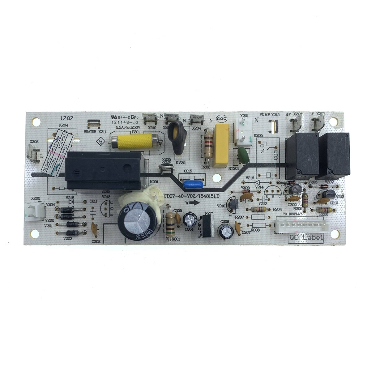 K1900350 PCB0740V02/1548151,B Hisense/Garrison Dehumidifier Power