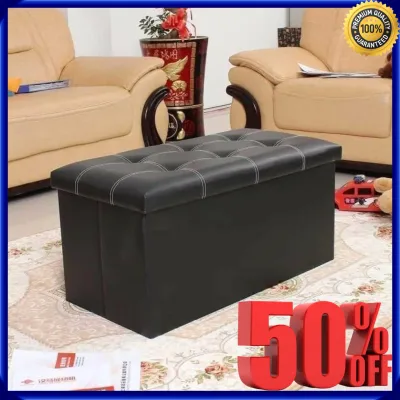 OTTOMAN Rectangular | Square storage stool sit adult sofa folding storage box Folding Box Chair