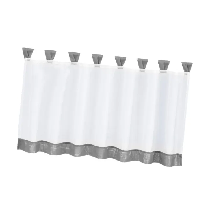 Alluring voile valance Dolity Cafe Curtain 6 Size Customize Room Kitchen Tier Window Valance Sheer Voile Lazada Ph