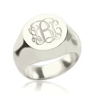 custom monogram rings