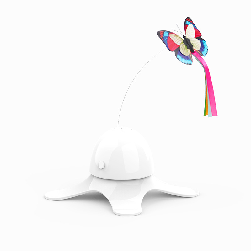 zenes funny cat toy butterfly