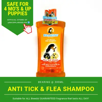 [PROMO PRICE] Bearing Anti Tick and Flea Shampoo for All Breed of Dogs (300ml)