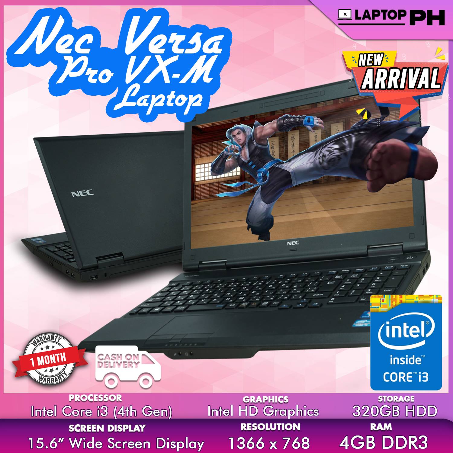 Nec Versapro VX M Laptop   Intel Core i3 m 4GB RAM DDR3 GB
