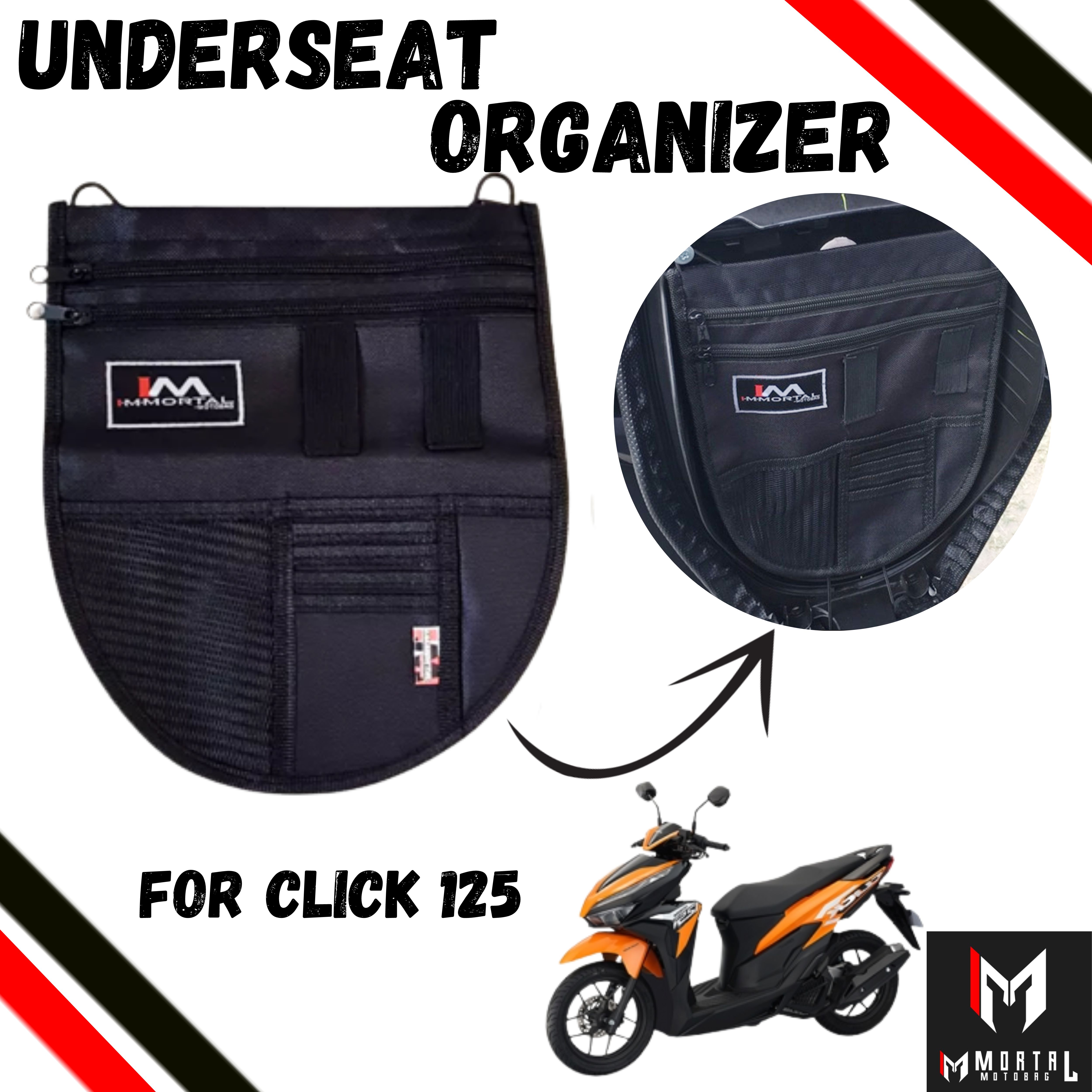 Immortal Underseat Organizer for Motors & Top Box Organizer Made With