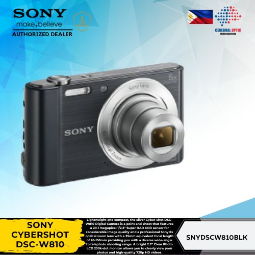 Sony Cybershot DSC-W810 BLACK MP Super HAD CCD