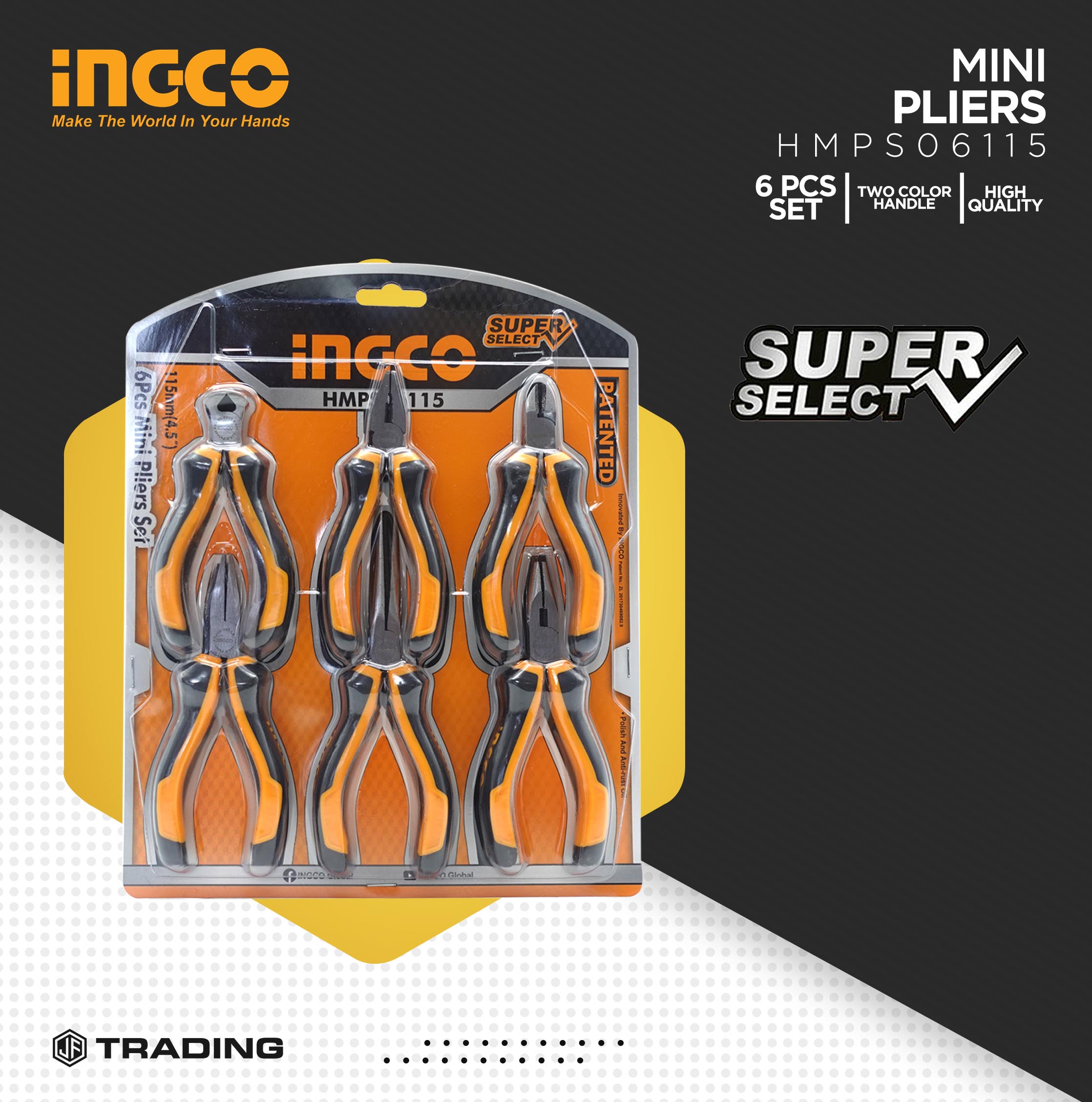 INGCO Mini Pliers 6 PCS SET HMPS06115 Lazada PH