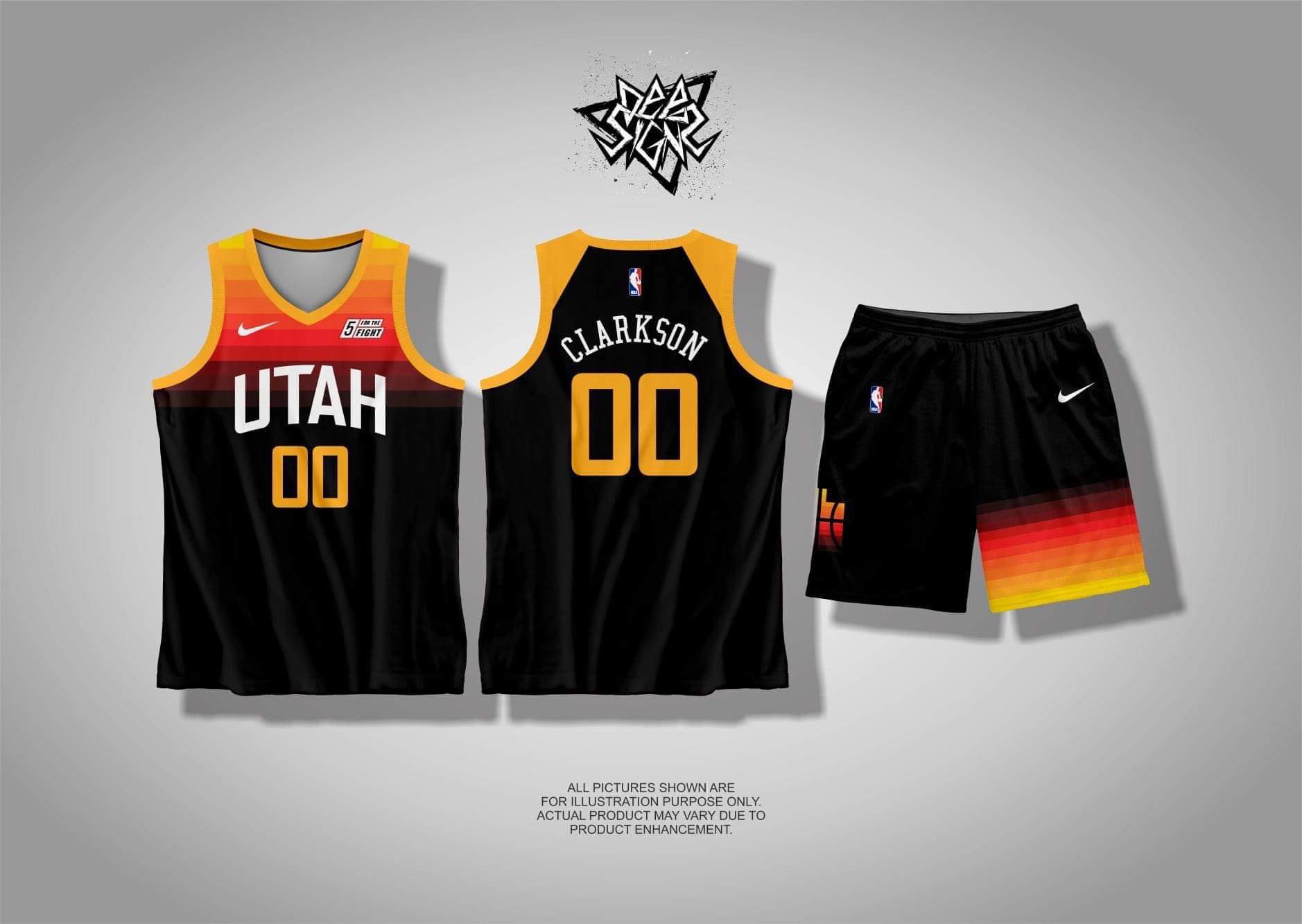 Utah Jazz 00 Jordan Clarkson Association Swingman White 3D Jersey - Jersey  NBA / 2XL / Custom