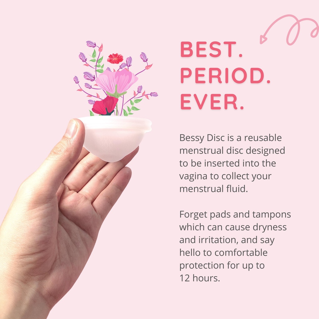 menstrual cup Disc Bessy Cup Menstrual Disc Complete + Collapsible