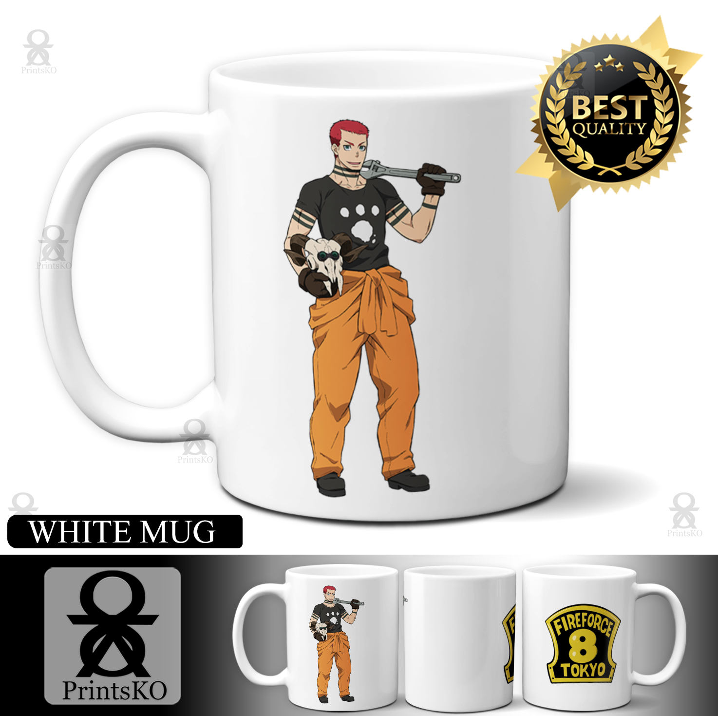 MagicMugKo Heat Sensitive Color Changing Mug/ Coffee Magic Mug or Plain  White Mug with Fire Force Anime - Vulcan Design | Lazada PH