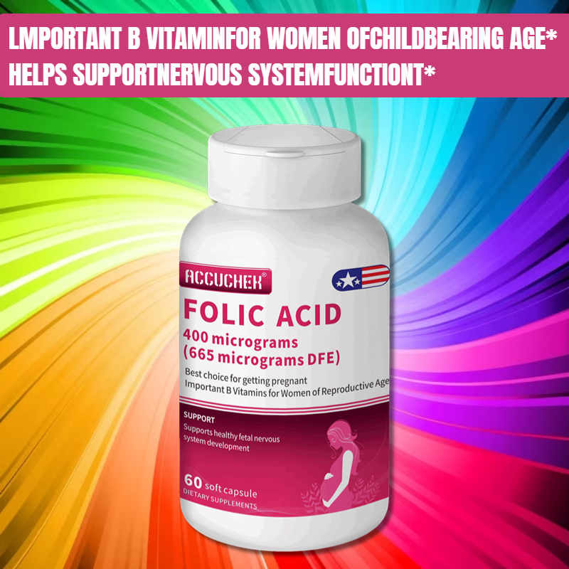 Folic Acid 400 mcg Fertility Supplement for Women to Conceive