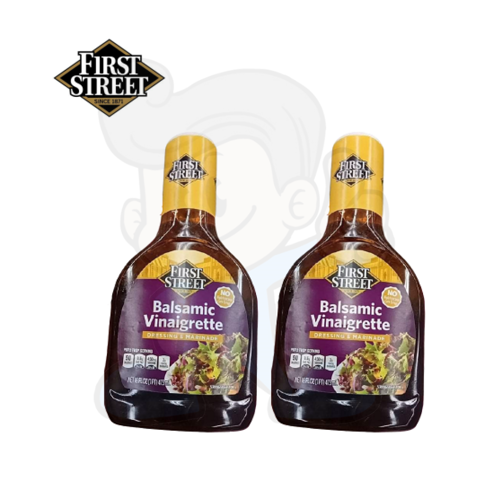 First Street Balsamic Vinaigrette Dressing & Marinade (2 x 16oz