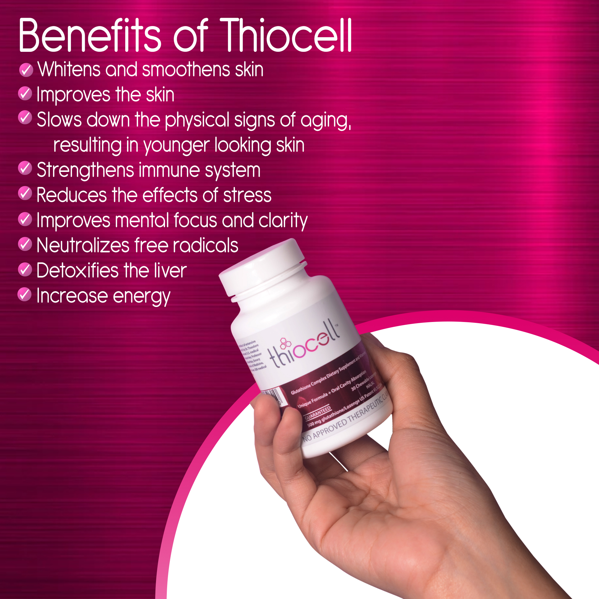 thiocell glutathione side effects Thiocell Glutathione Lozenges with FREE Portable Hair Iron Chewable Skin Lightening Supplement Antioxidant Vitamins For Oral Absorption Selenomethione And Grape Seed Extract - Lazada