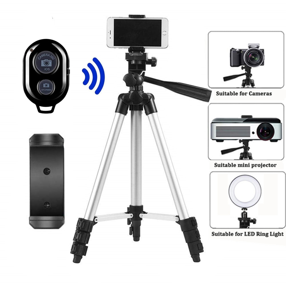 Phone Tripod Anozer Flexible Tripod with Universal Clip&Cold Shoe Mount,Adjustable Mini Tripod Stand Holder Compatible with iPhone/Android/Camera/GoPro iPhone Tripod for Live Streaming YouTube 