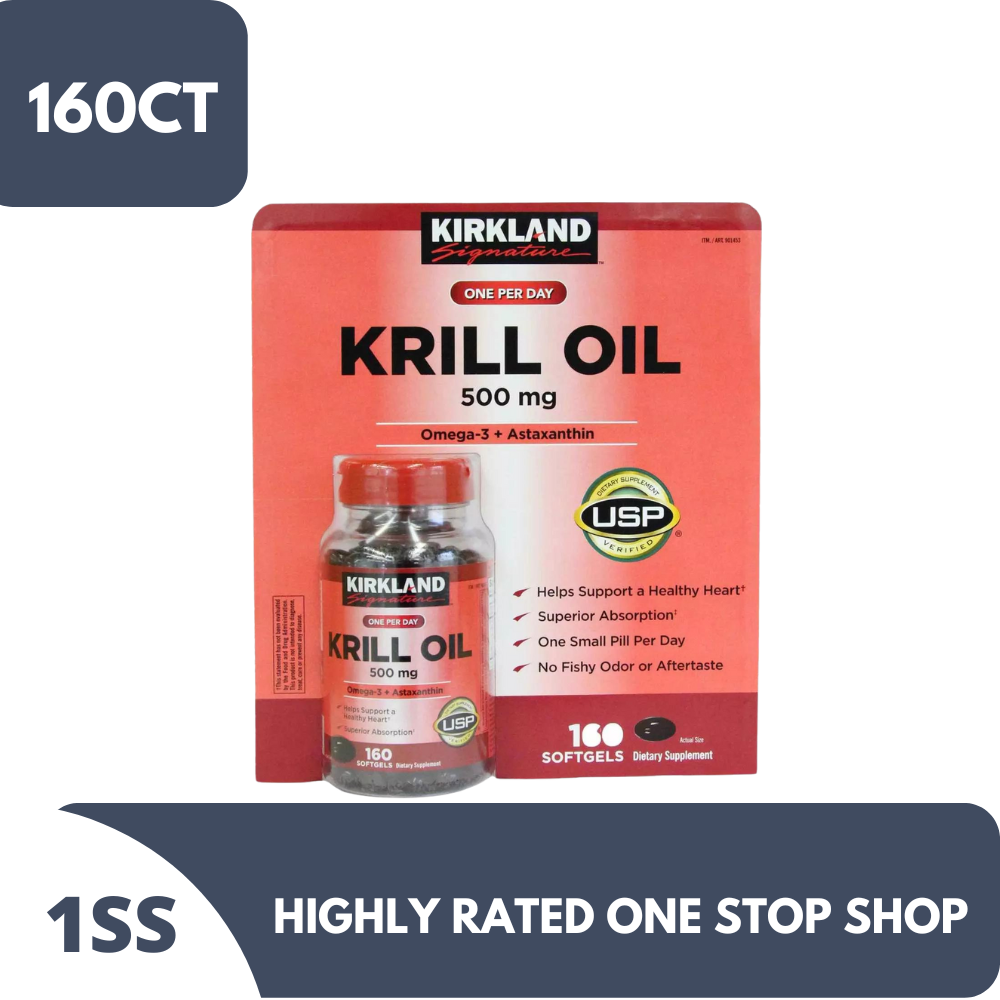 Kirkland Signature Krill Oil 500mg 160CT Lazada PH