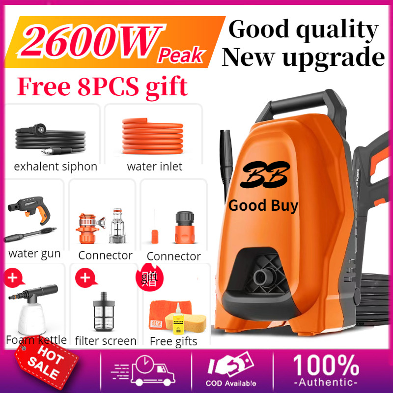 Pressure Washer 2800W Peak Portable Car Wash Portable Power Spray