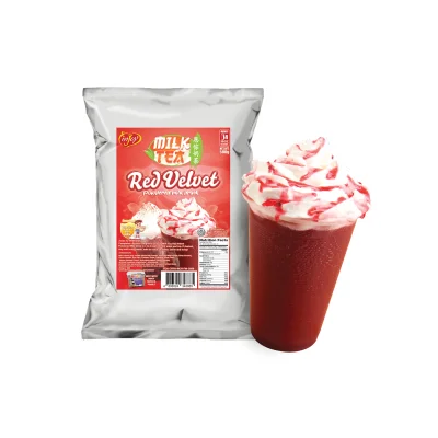 inJoy Red Velvet Milk Tea 500g | Instant Powdered Milk Tea Drink | Injoy Milk Tea
