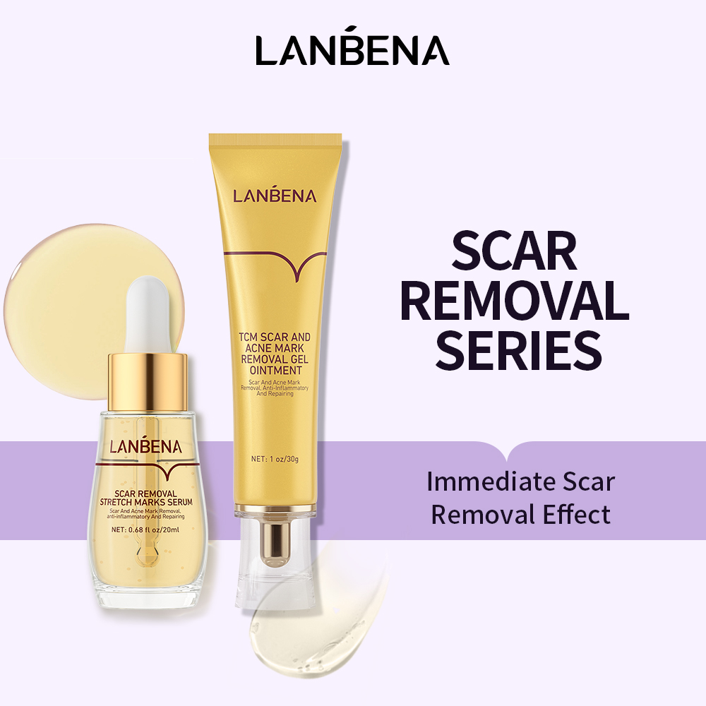 LANBENA Acne Scar Remove Set Scar Removal Serum Acne Pimeple Marks