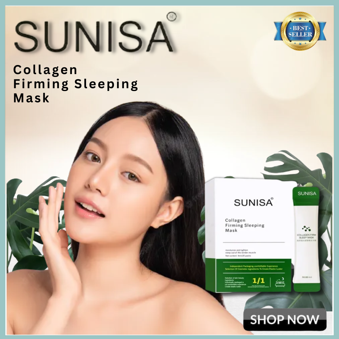 ORIGINAL 20pcs in 1 box Sunisa Collagen Firming Sleeping Mask Hydrating Moisturizing Whitening