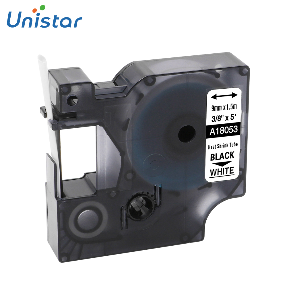 Unistar 6/9/12/18/24mm 18053 Heat Shrink Tube Label Tape Compatible for