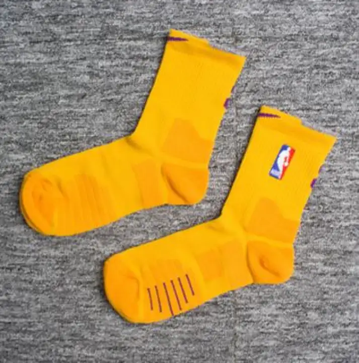 yellow nba socks