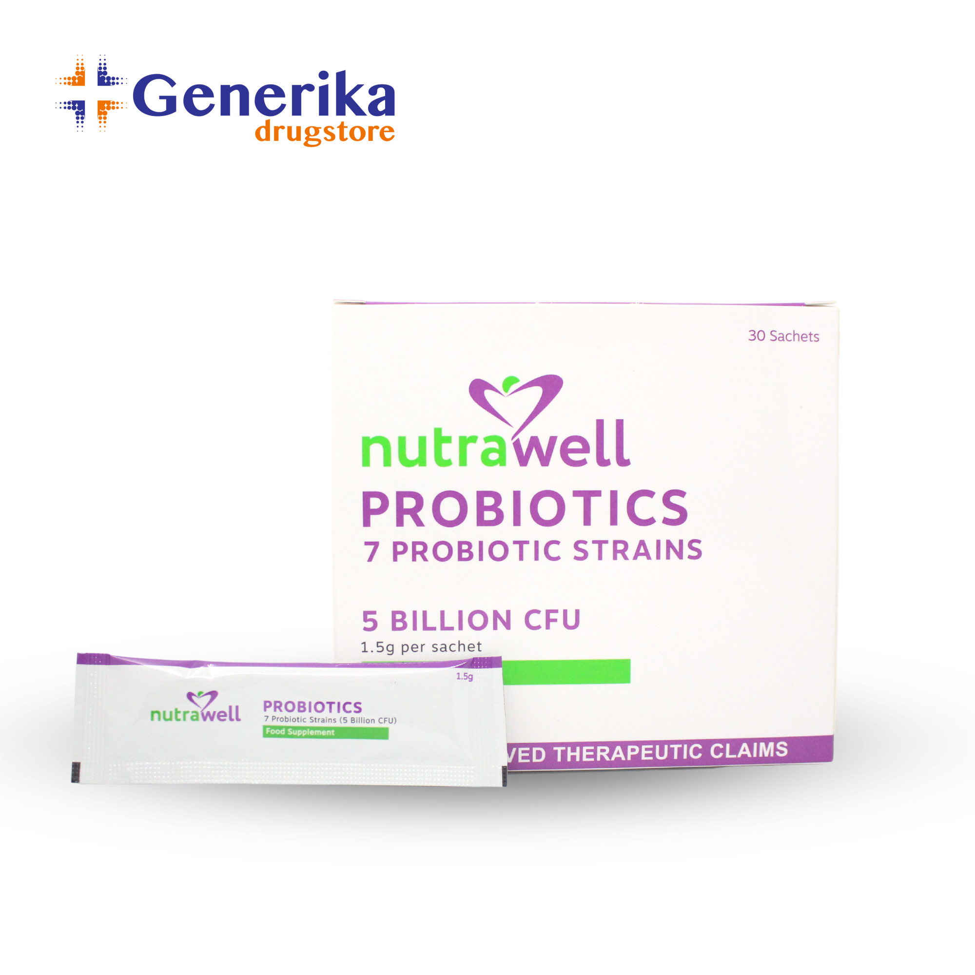 Nutrawell Probiotics Sachet 5 Billion CFU 1.5 Children 10 Sachets Lazada PH