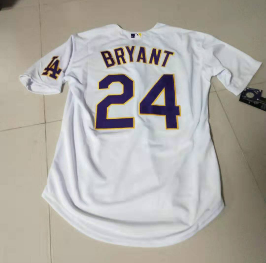 Kobe Bryant LA Dodgers #8/24 Black/Purple — GR Jerseys