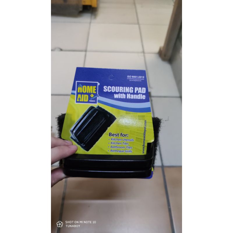 Home Aid Scouring Pad Brush With Handle (Scoth Brite 120Grit) Lazada PH