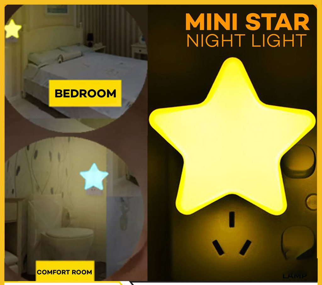 Lightoperated Light Fairy Star Baby Night Light Gift Kid's Room Lamp