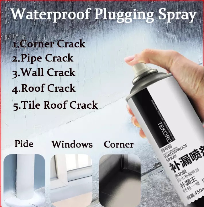 100 Waterproof Spray Rapid Stop Leaking Water Proof Spray 450ml