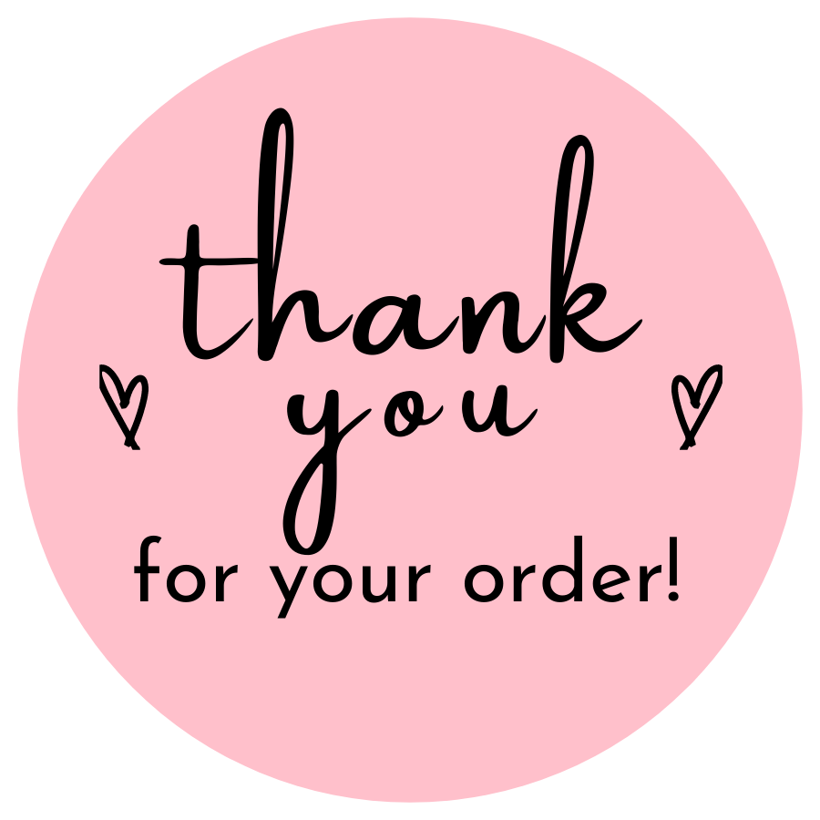 Thank You Stickers (CIRCLE/50 pieces per order)