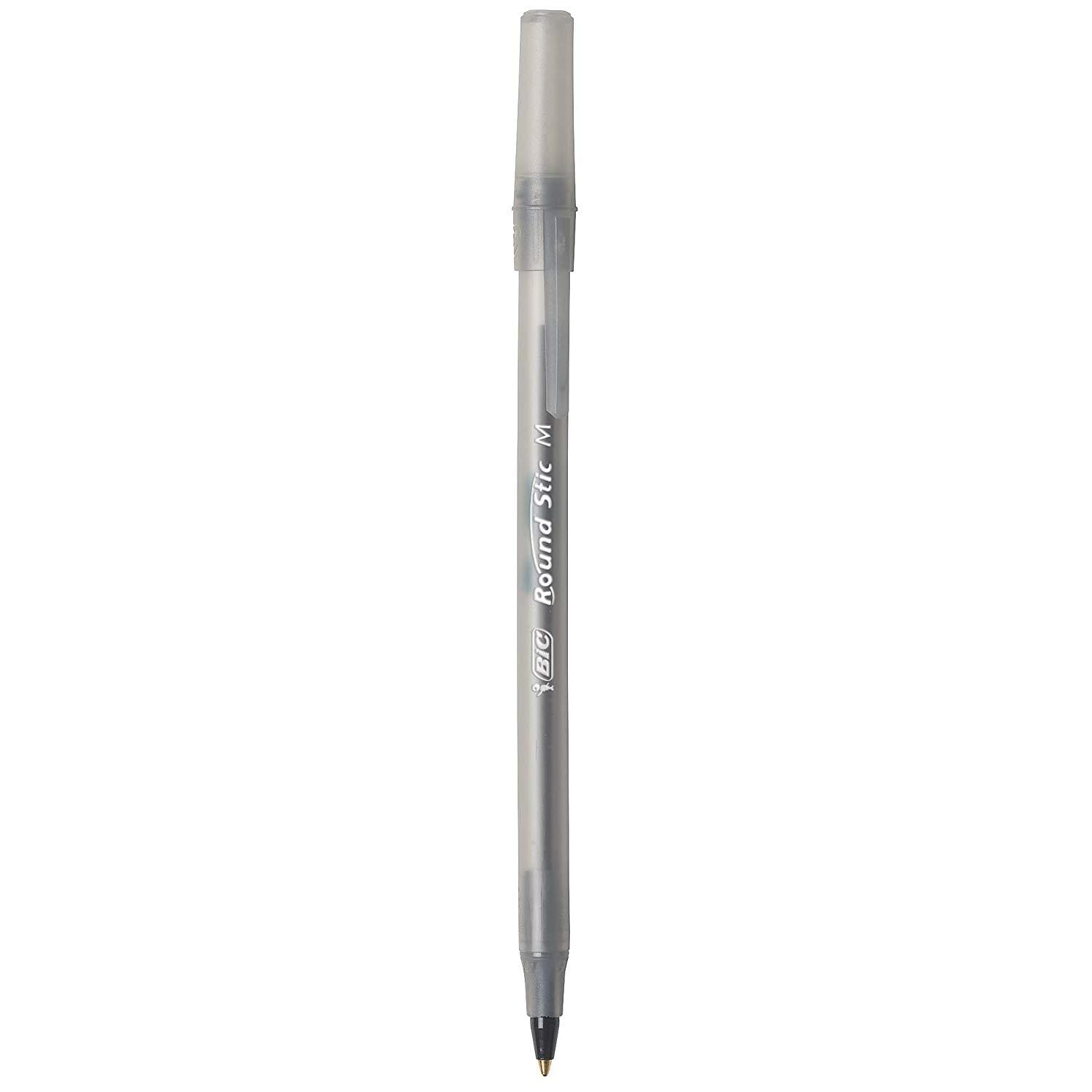 BIC Round Stic Xtra Life Ballpoint Pen, Medium Point (1.0mm), Black, 60 ...