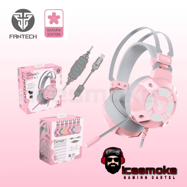 Original Fantech Hg11 Captain Pink (Sakura Edition) True 7.1 Surround  Gaming Headset w/Noise Canc | Lazada PH
