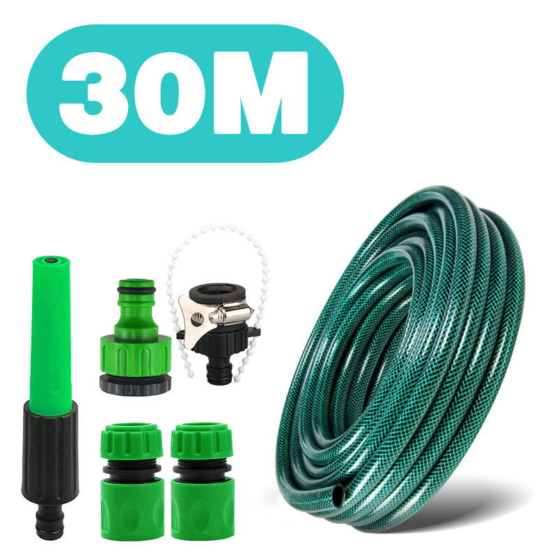 [MOSIKEN] 50M Garden hose Highpressure nozzle hose set water spray gun