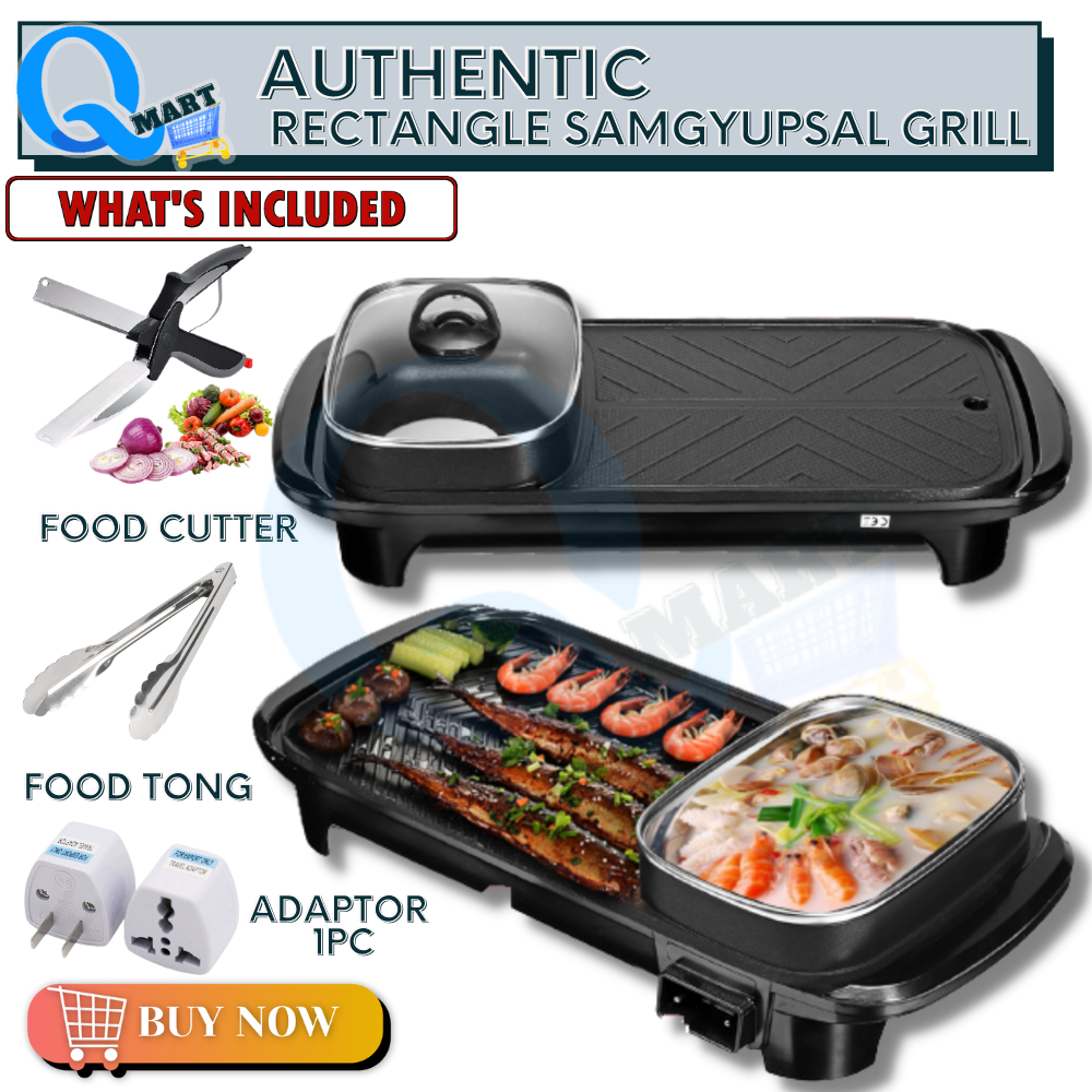 Authentic Samgyupsal Grill Pan Set FREE Universal Adaptor Samgyupsal