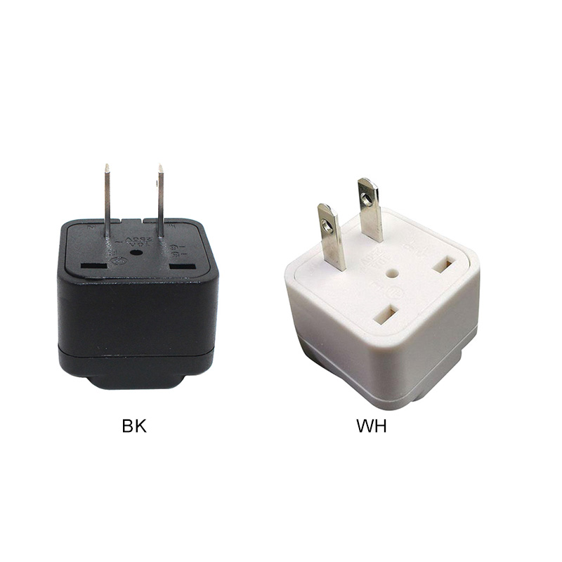 US 2-Flat pins Type A Travel Adpter, US/AU/China to Philippines Japan Taiwan Thailand Multiple Converter, AC Travel Power Plug Conversion Plug 250V10A