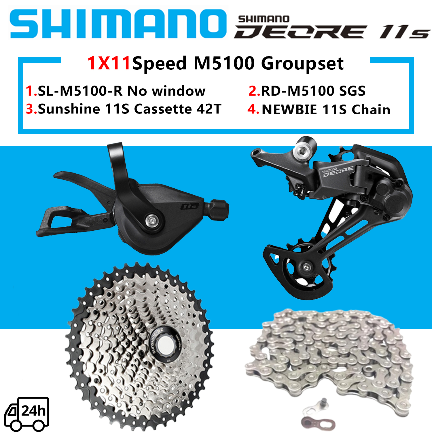 Mountain Bike Groupset Shimano Deore M5100 Shimano Deore M5100 11