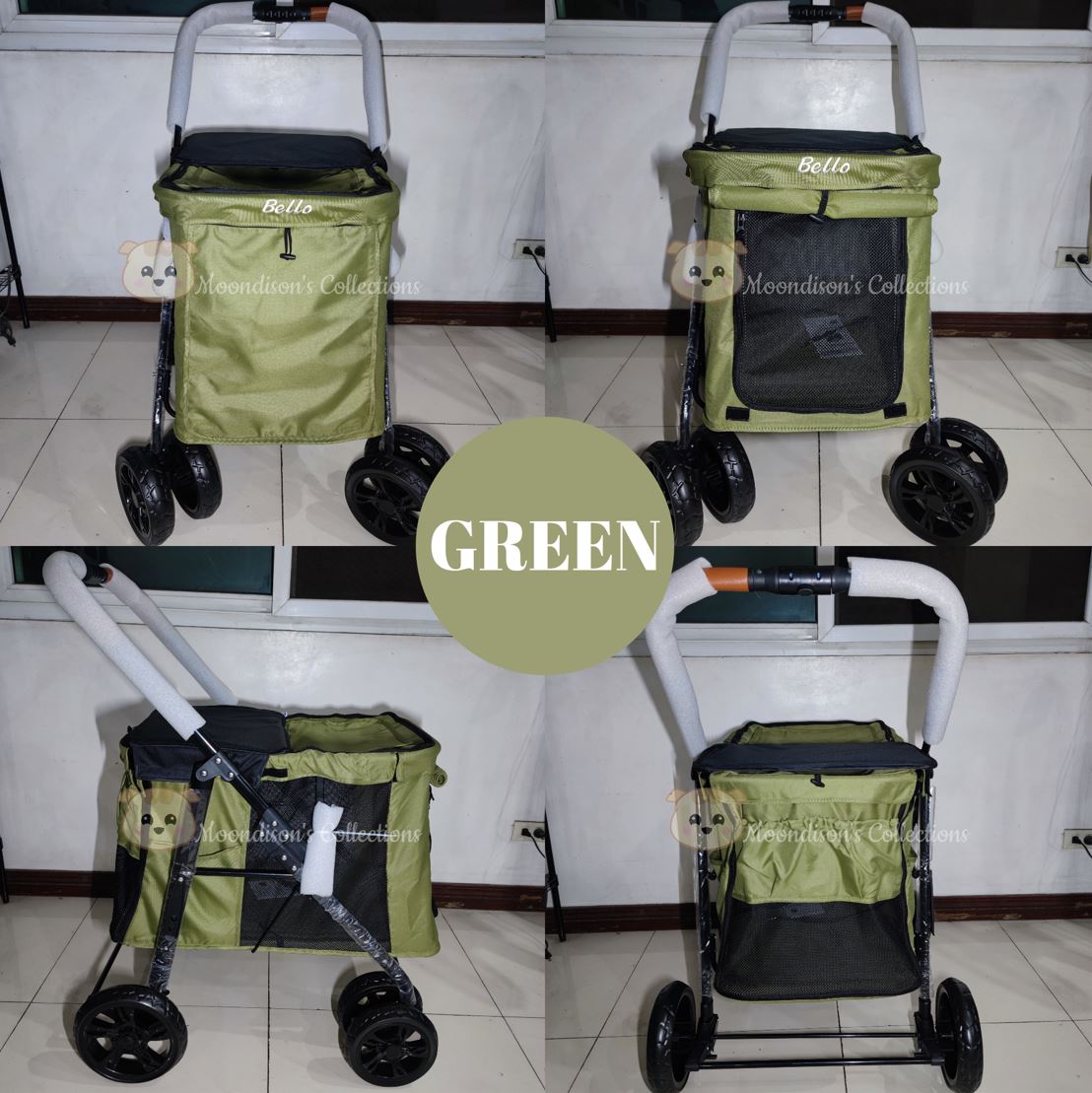 360° Wheels Pet Stroller Up to 30KG COD Dog Stroller Lazada PH